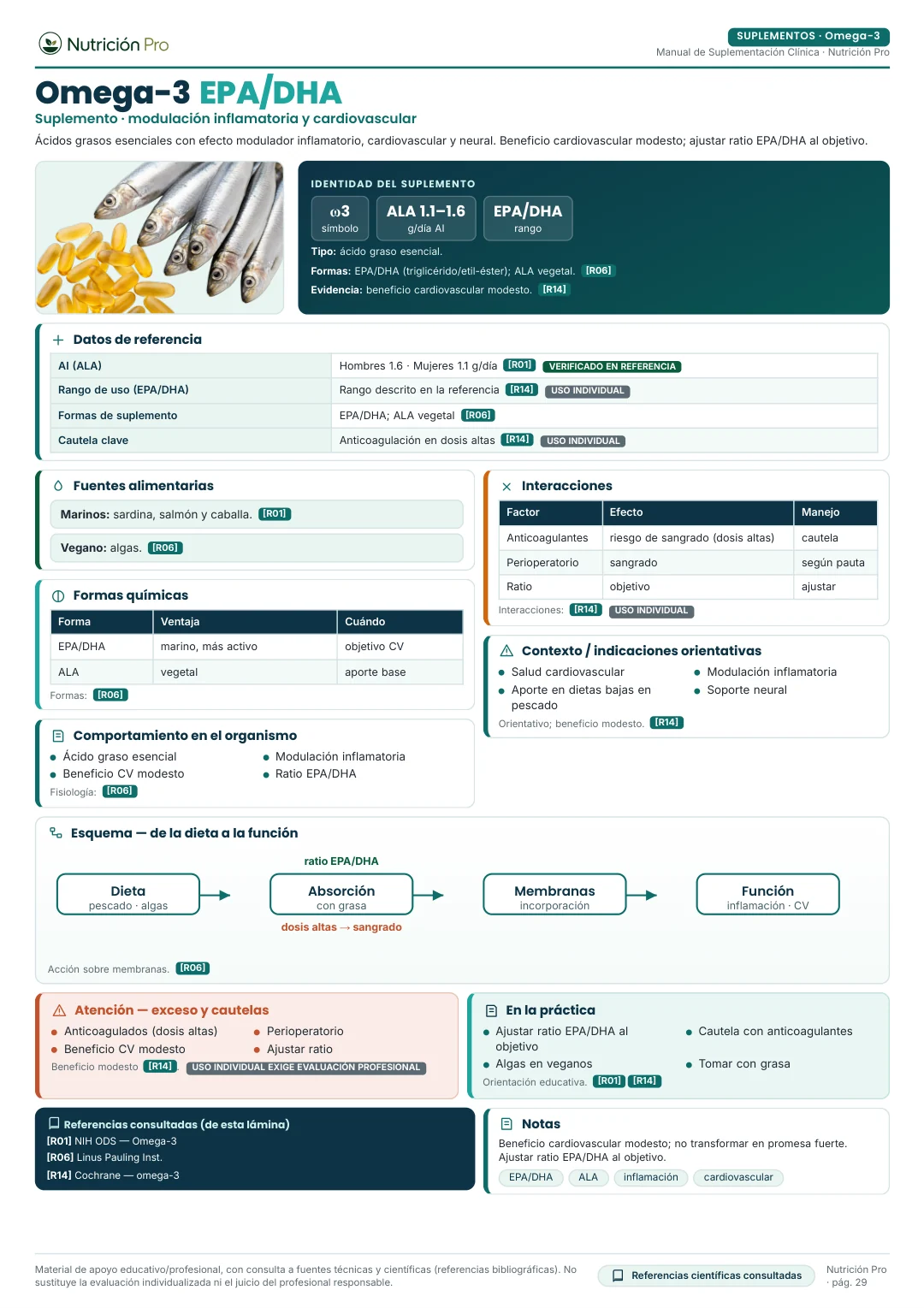 Lámina de Omega-3